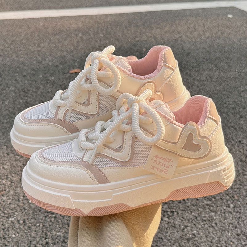 Fashion Women's Sneakers Pink Platform Woman Sports Shoes Female Harajuku Vulcanized Shoes Casual Comfortable Ladies Trainers