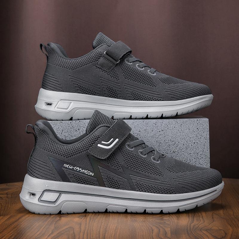 Spring and Autumn Brand Elderly Shoes Lightweight Single Shoes Women's Mesh Casual Sports Mother Shoes Middle-aged and Elderly Walking Shoes