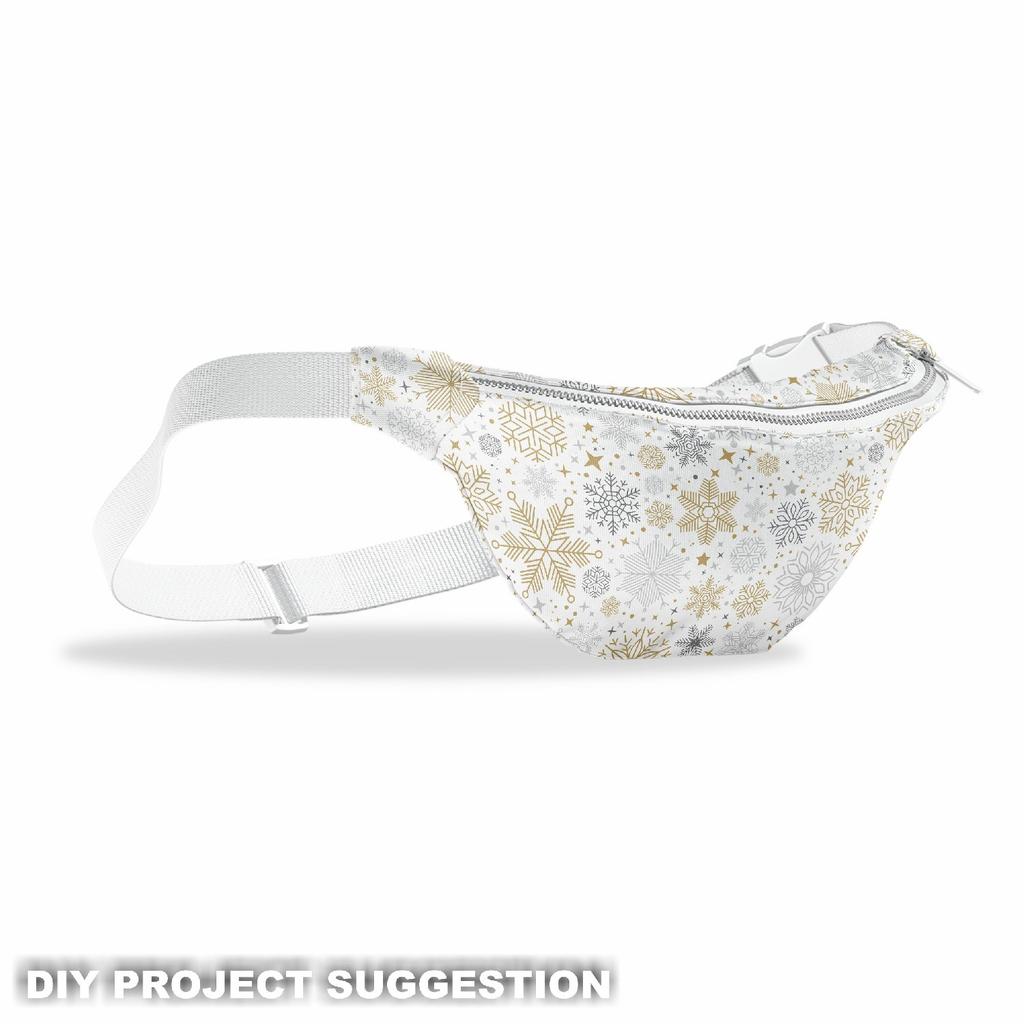 Outdoor Decorative Fabrics Oxford - Motif Various Snowflakes