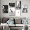 New York Statue Of Liberty Black White Nordic Posters And Prints Wall Art Canvas Painting Wall Pictures For Living Room Decor