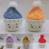 Doll Wool Hat for Dollhouse Miniature 17cm Labubu Color Match Hat Kawaii Cute Doll Accessories Kids Girls Toys