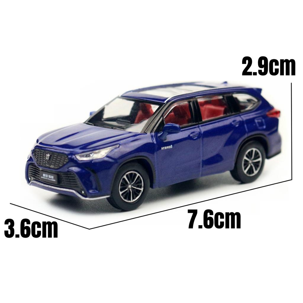 1/64 TOYOTA Crown Kluger Hibrid Miniatűr Modell JKM Prémium SUV Játékautó Jármű Szabadon Futó Diecast Ötvözet Gyűjtemény Ajándék
