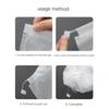 10Pcs White Portable Non-Woven Drawstring Shoe Bags, Anti-Yellowing Shoe Dust Covers for Travel & Storage