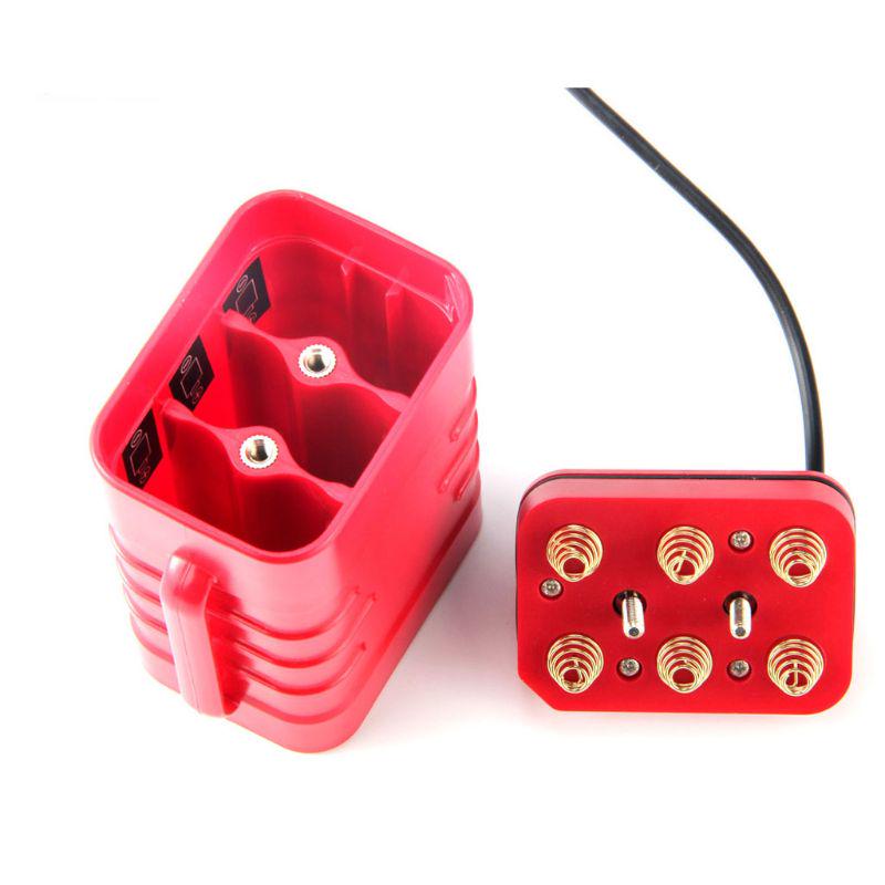 1 Pc 6x18650 12V Rechargeable Battery Pack for Case Waterproof Housing Cover Battery Storage Box with 5.5x2.1mm Adapter