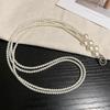 Oblique Span Chain Beaded Shoulder Chain Mobile Phone Lanyard Pearl Pendant Mobile Phone Universal