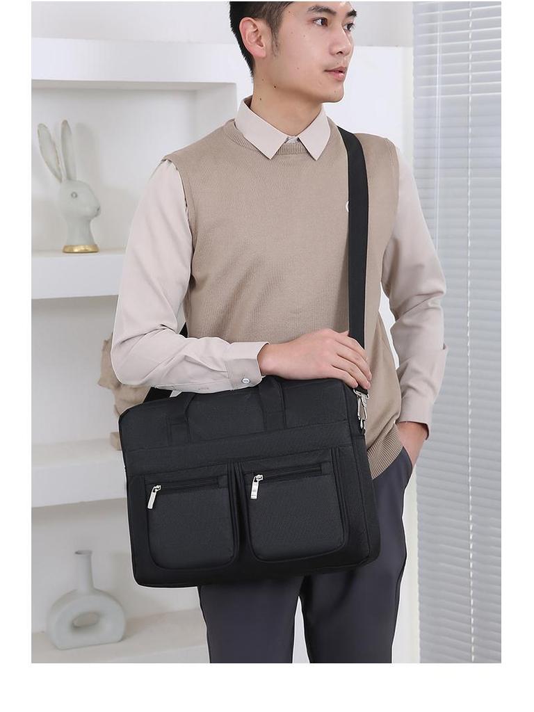 Men's Large Capacity Wear-Resistant Business Laptop Briefcase and Travel Handbag