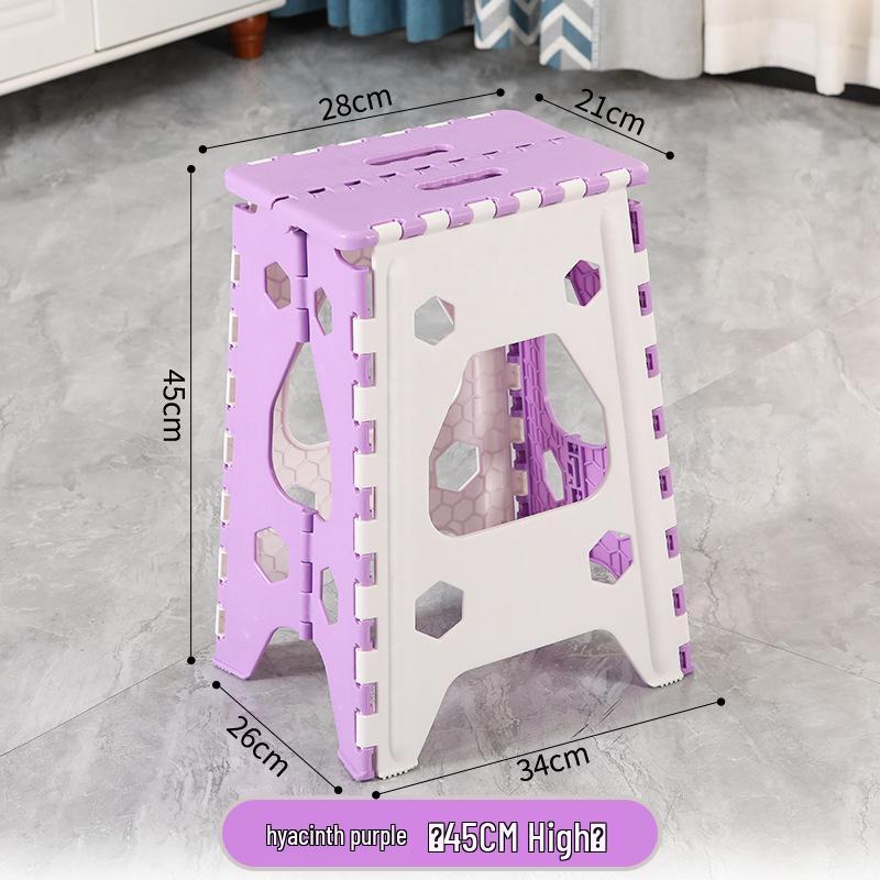 Foldable Thickened Multi-Use Stool: Fishing, Outdoor, Dining, Plastic/High/Low