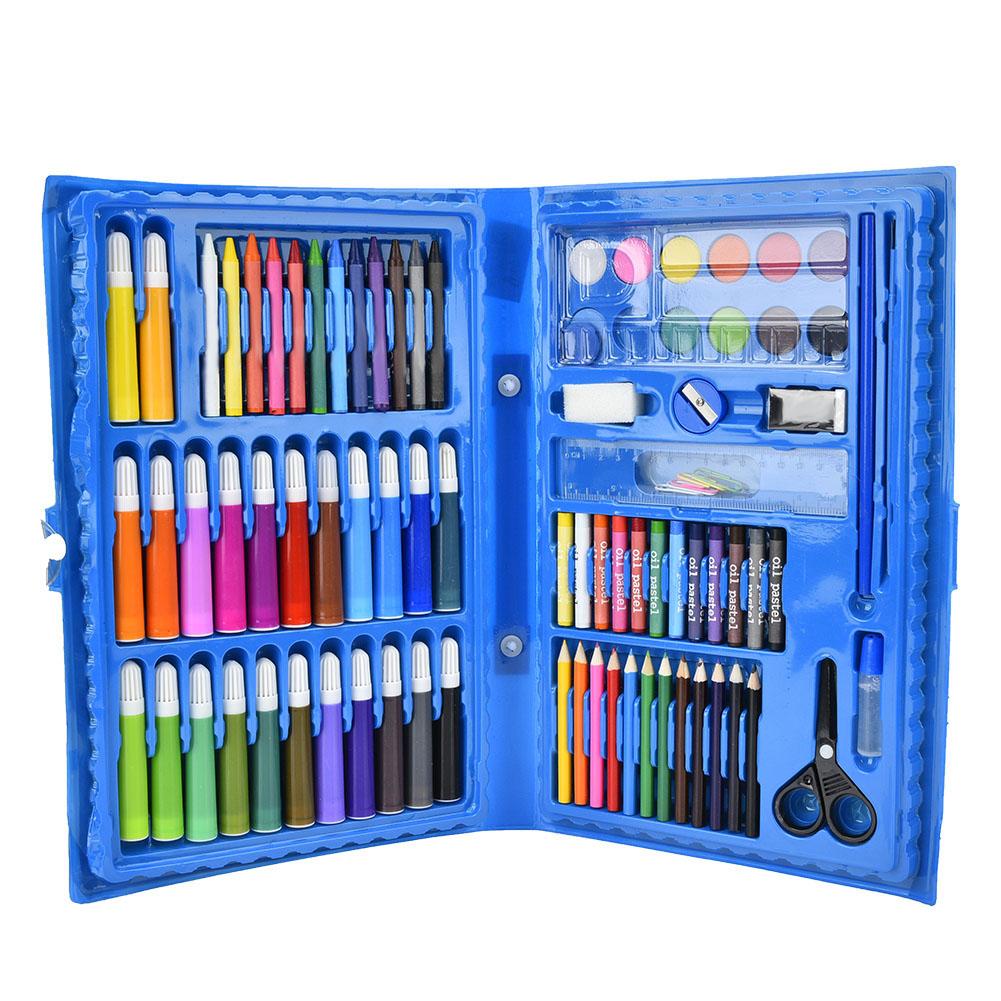 86pcs Watercolor Pen Colored Pencil Crayons Set Art Painting Tools with Gift Box