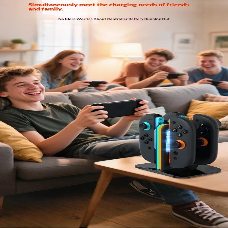 4-In-1 Charging Dock Station For Nintendo Switch 2 Controller Gamepad Fast Charger Stand For Ns Switch 2 Gaming Accessories