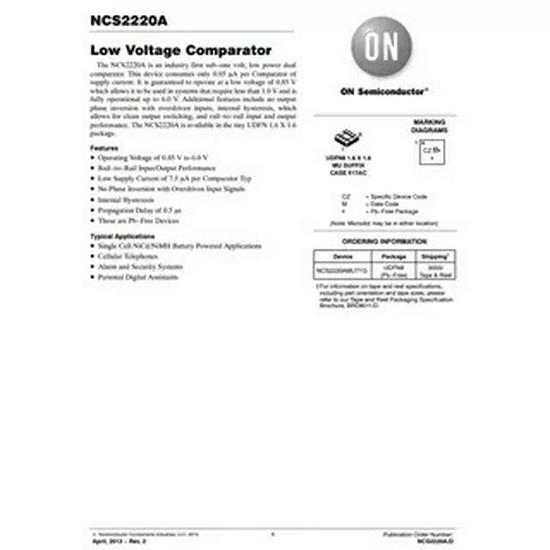 New Original NCS2220AMUT1G UDFN-8-EP Comparator Chip