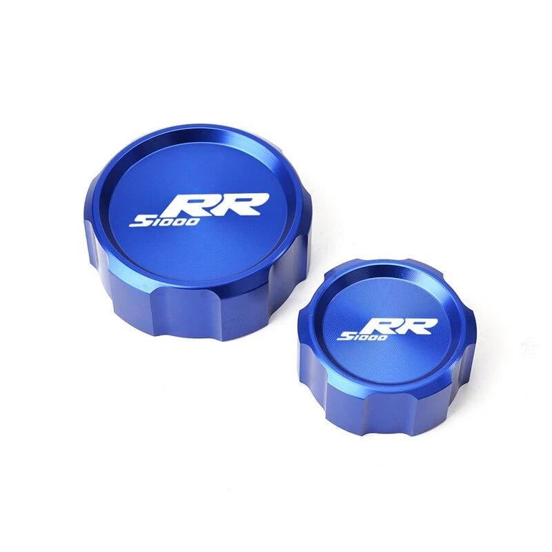 Moto Accessories Aluminum Front Rear Brake Fluid Reservoir Cap Oil Cylinder Cover For BMW S1000RR S 1000 RR 2008-