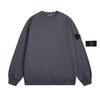 Cross Stone Classic Unisex Solid Color Pullover Fleece Sweatshirt with Round Neck