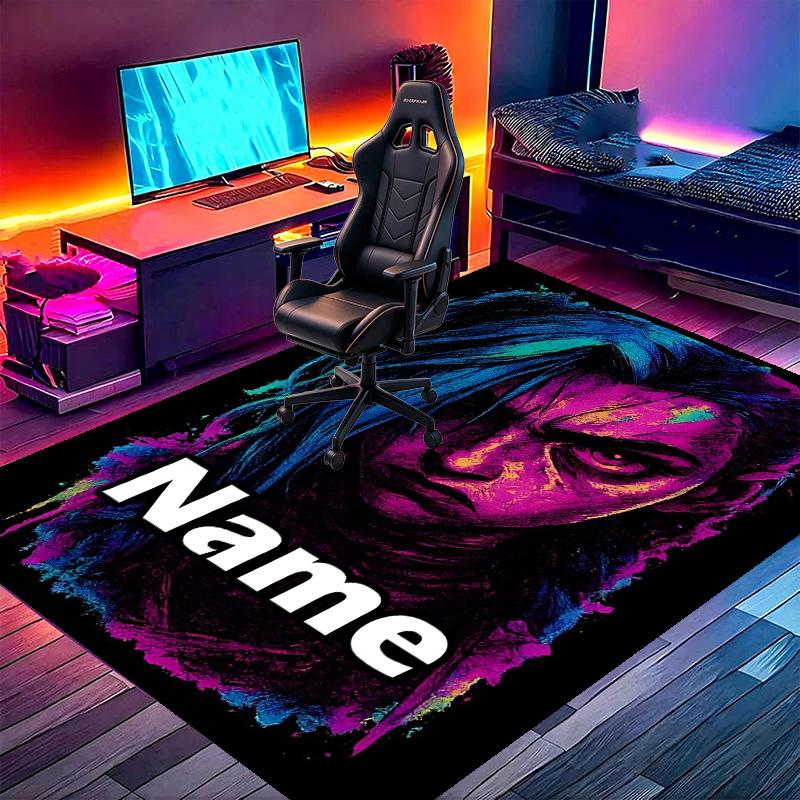 Custom Name Personalized Jinx Print Carpet, Versatile Home Decor Rug, for Playroom, Apartment, Balcony, Entryway, Hallway Gift
