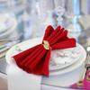 Hotel Buckles Wedding Napkin Ring Table Decoration Party Rhinestone Napkin Wedding Napkin Holder Rings Banquet Leaves Shape