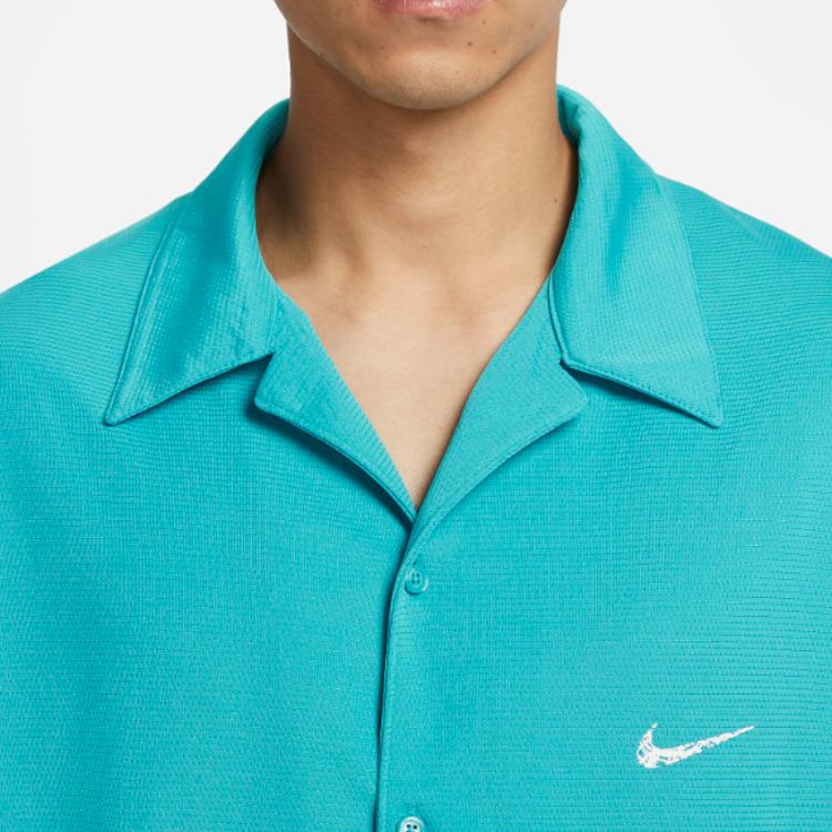 New Nike Dri Fit Shirts Men's Cyan FB6985-367