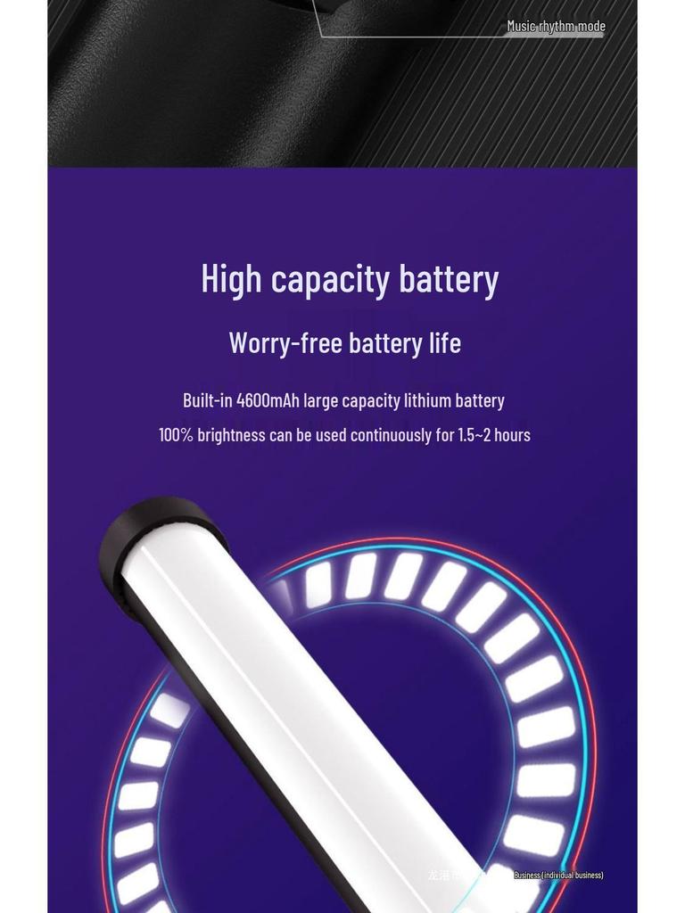 Portable RGB LED Handheld Fill Light Bar for Professional Photography and Nighttime Outdoor Scenes