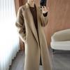 Plus Size Women's Mid-Length Wool Coat - 2022 Autumn/Winter Korean Style