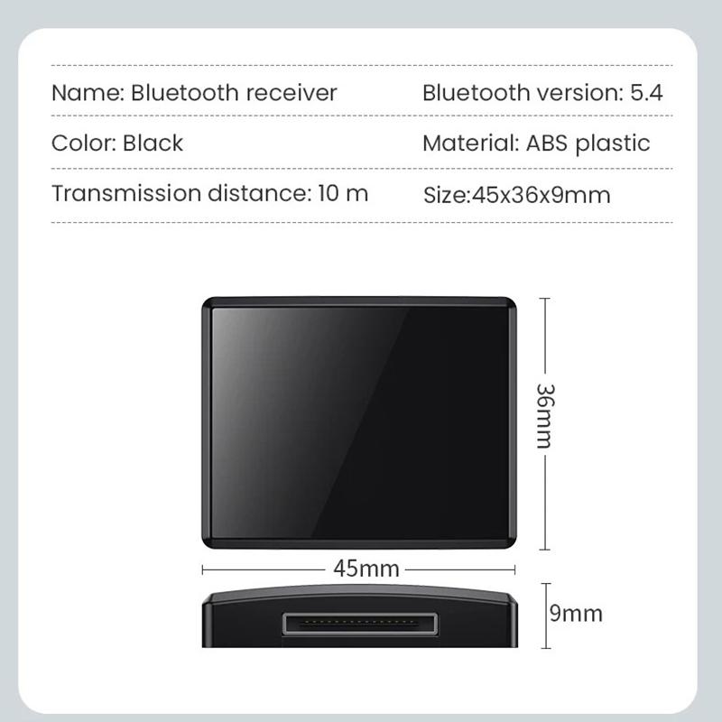 30 Pin Bluetooth 5.4 Audio Receiver A2DP Music Mini Wireless Adapter for iPhone iPod 30 Pin Jack Analog Speaker