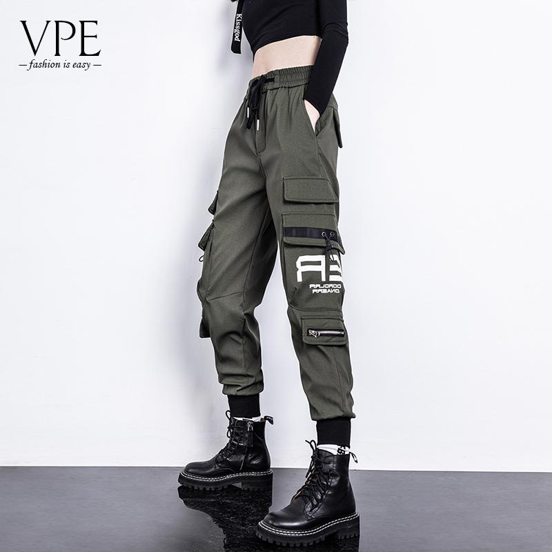 Army Green Women's Casual Loose Overalls - Trendy Street Style Leggings for Outdoor Activities, Neutral Fit