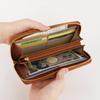 Les.conni Women's Zip-Around Long Wallet, Perfect Gift for Mother's Day, Birthdays, Anniversaries, and Christmas (Camel)