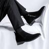 Korean style mens casual chelsea boots black brown cow suede leather shoes cowboy ankle boot spring autumn short botas zapatos