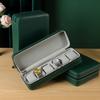 New Green Inner Gray Watch Pillow Storage Bag Watch Zipper Storage Box Watch Bag Portable Home Watch Box