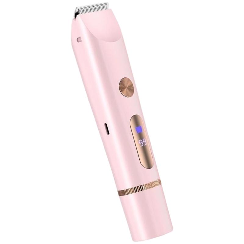 Women's Rechargeable Body Groomer Ceramic Heads LCD Screen Display Waterproof Design For Sensitive Skin Care