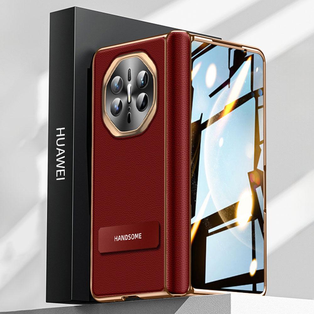 

Для Huawei Mate X6 Чохол PC+PU Задня кришка телефону Вбудований захист екрану Red