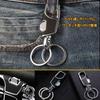 Brelok do kluczy samochodowych, Brelok, Zestaw 1 / 2, Męski, Karabińczyk, Jednodotykowy, Metalowy,