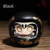 Japońska ceramiczna statuetka Daruma, amulet szczęścia, ozdoba zen, figurka fengshui, skarbonka, dekoracja stołu do domu, prezenty, 4"