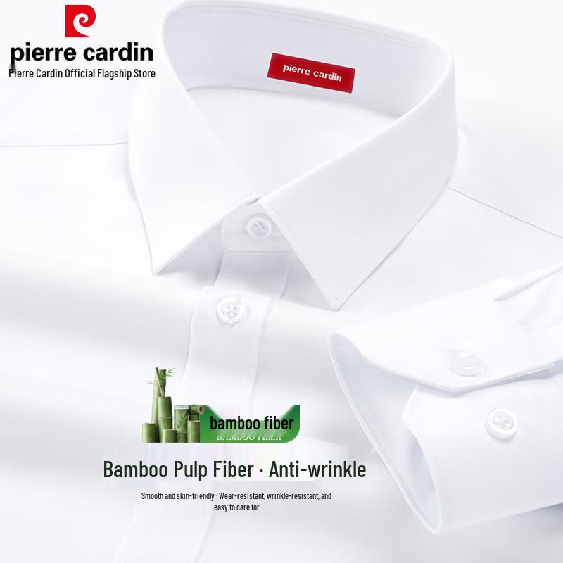 

Pierre Cardin Мужская деловая рубашка с длинным рукавом против морщин 41