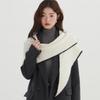 Wool Triangle Scarf Shawl Wrap for Women Fall Winter Warm Travel Blanket Lightweight Triangle Scarf Women's Soft Knit Neck Warmer Triangle Scarf