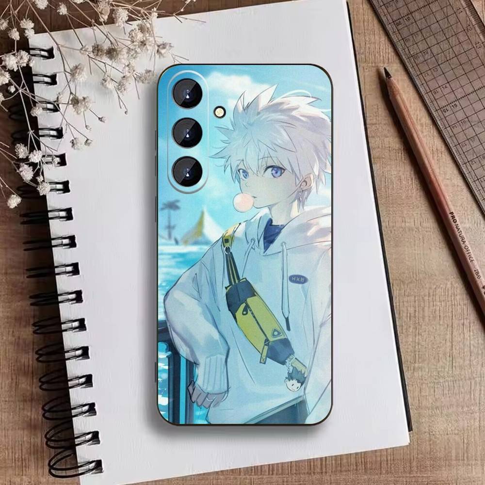 F-Killua Zoldyck H-Hunter X Hunter Phone Case For Samsung Galaxy A73,21,22,32,71,53,52,51,80,5G Soft Black Cover