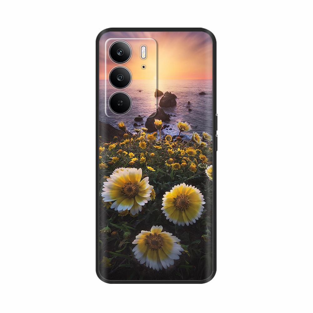 For Realme 14x 5G Phone Cases Funny Camera Protection Soft Liquid Silicone Back Cover for Oppo Realme C75 4G realmeC75 Fundas
