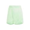 Originals Three-Stripe Colorblock Elastic Waist Straight-Leg Sports Shorts Women Bottoms Green IP0712