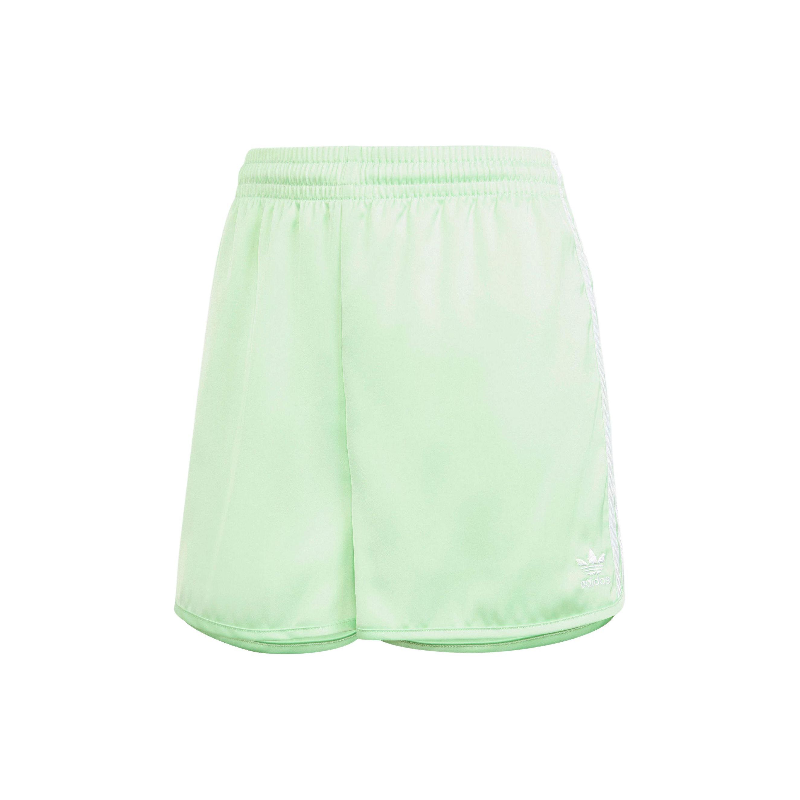 Adidas Originals Adicolor Satin Sprint Shorts Women Light Green IP0712 S