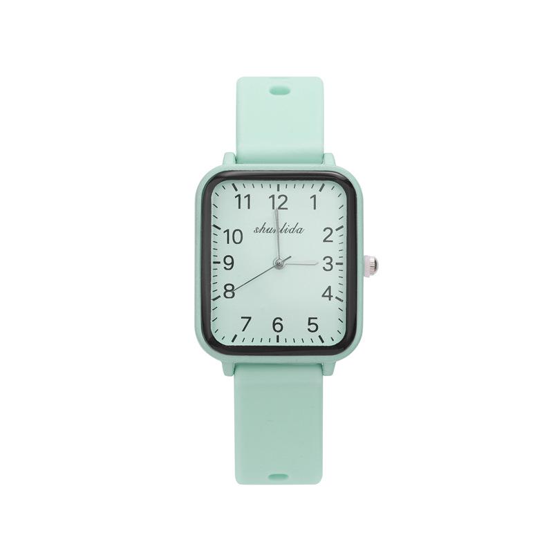 

Модные красные женские прямоугольные кварцевые часы