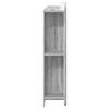 Headboard Cabinet with Storage Grey Sonoma Wood Material