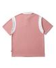 Sseochi410 Varsity Polo Shirt Pink