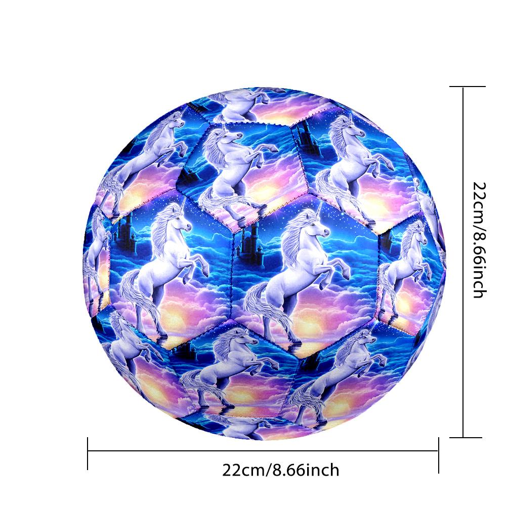 Uni-horse Indoor Soccer Ball Size 5 Colorful All Ages Machine Stitched PVC Competition Ready Durable High-Bounce