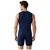 Mens Adaptive Nursing Jumpsuit Rompers Sleeveless Back Zipper Round Neck Short Bottoms Bodysuit