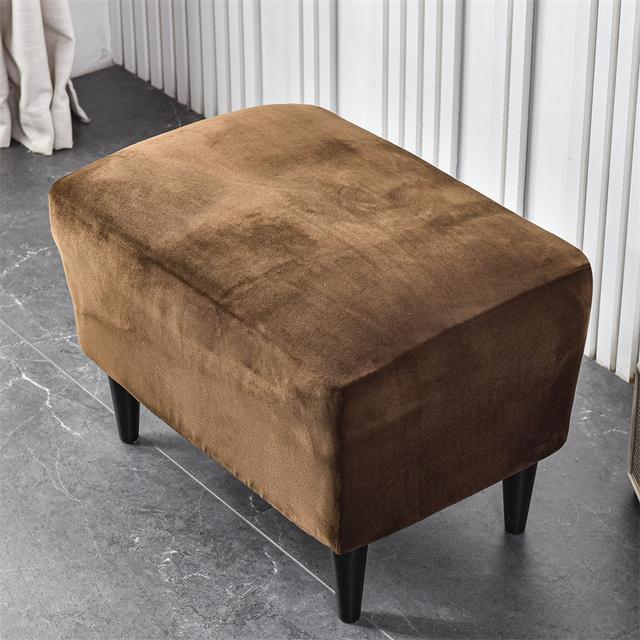 Fløyel Elastisk Skrå Arm Rygg Stoltrekk Stretch Sklisikkert Lenestol Enkel Sofa Slipcovers Avtakbar Med Seteputetrekk