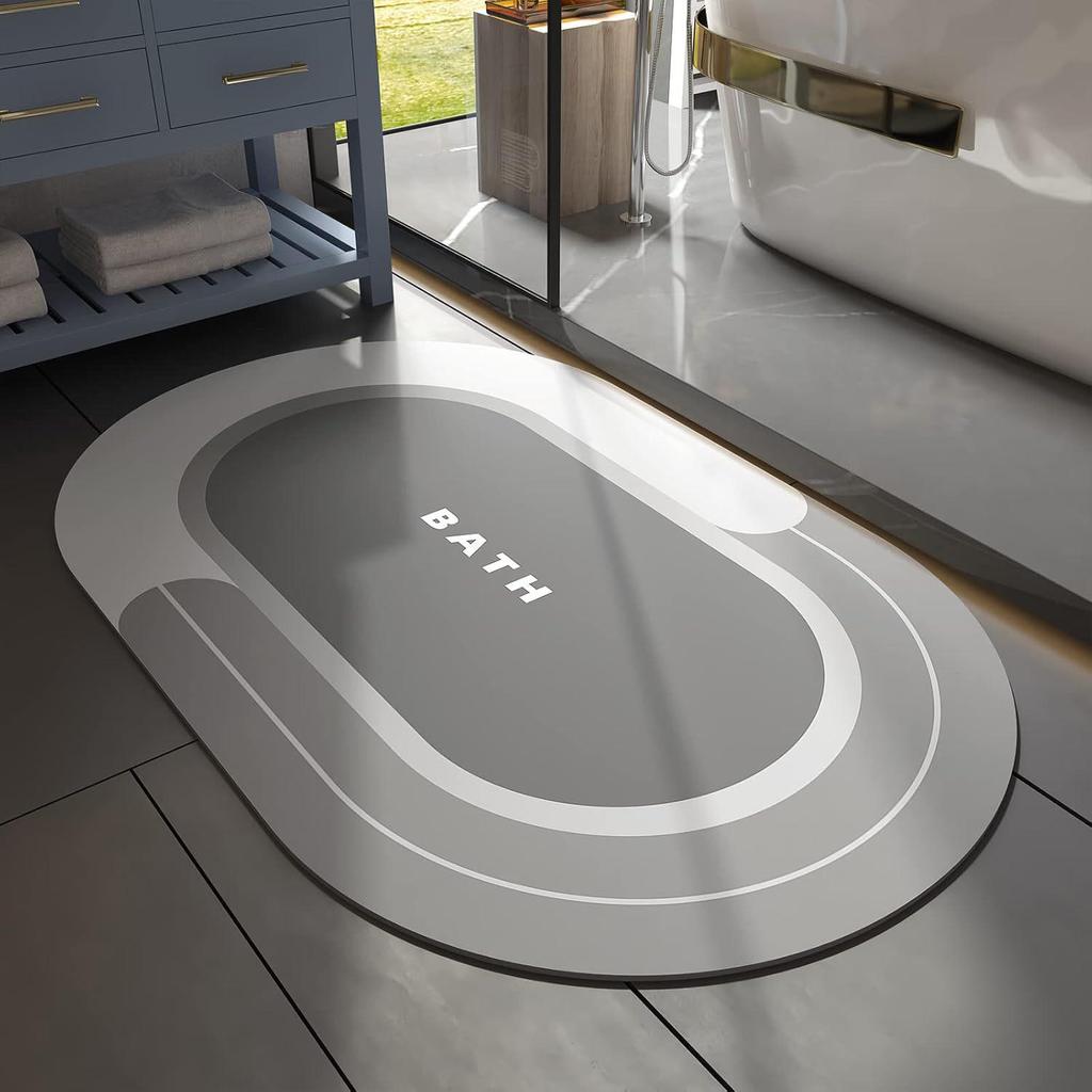 Nordic Style Diatom Mud Non-Slip, Stain-Resistant, Easy-to-Clean Bathroom Foot Mat
