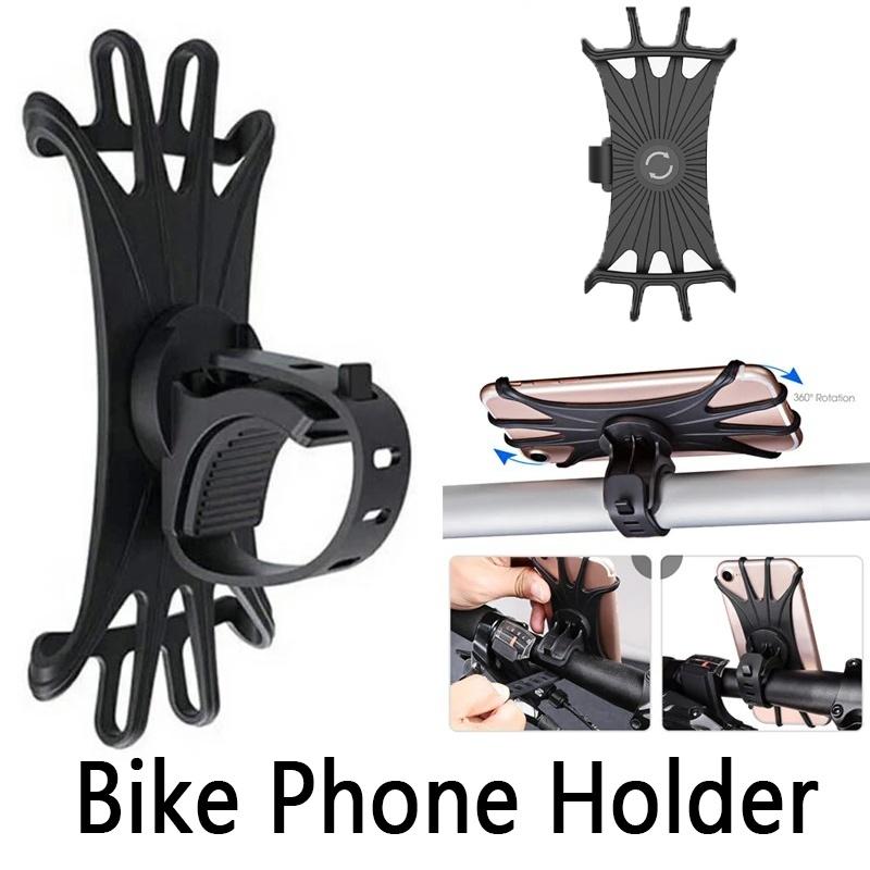 Universal Phone Stand 360 Rotating Silicone Bike Safe Bracket GPS Support Motorcycle Navigation Holder For iPhone Samsung Xiaomi