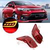 2 st Bil LED Bakre Bumper Reflektor Ljus Passar för Toyota Vios 2016 2018