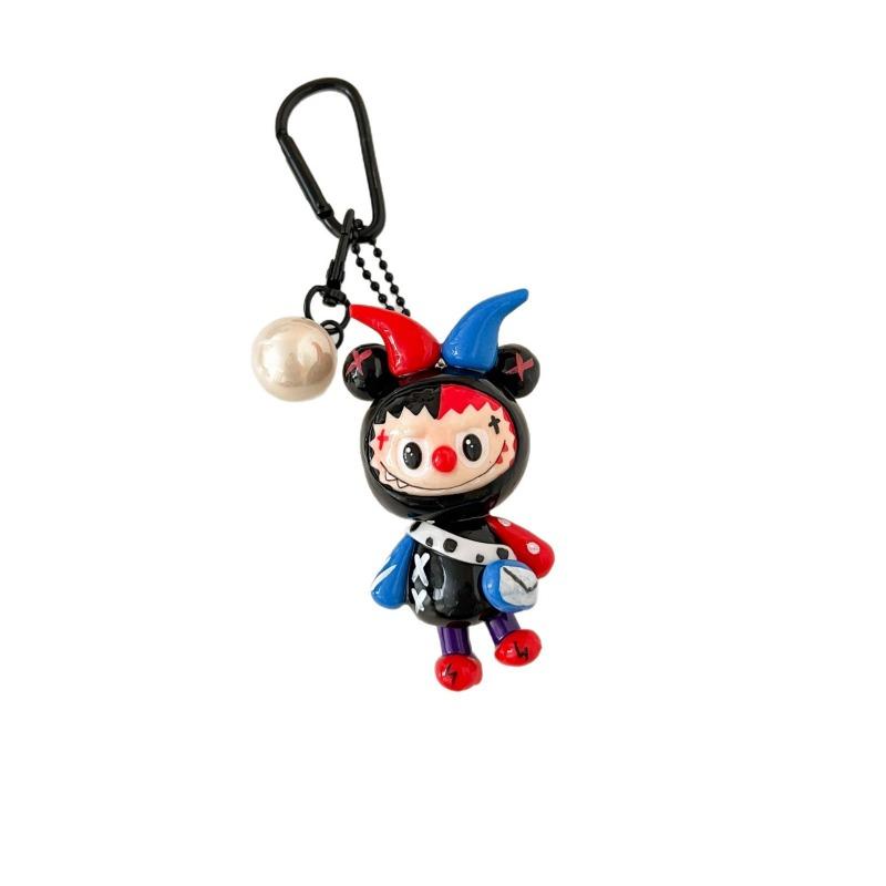 Portachiavi Bambola Ciondolo Labu Ciondolo Borsa Argilla Dipinto a Mano Piccolo Regalo Portachiavi Cartone Animato Bubu