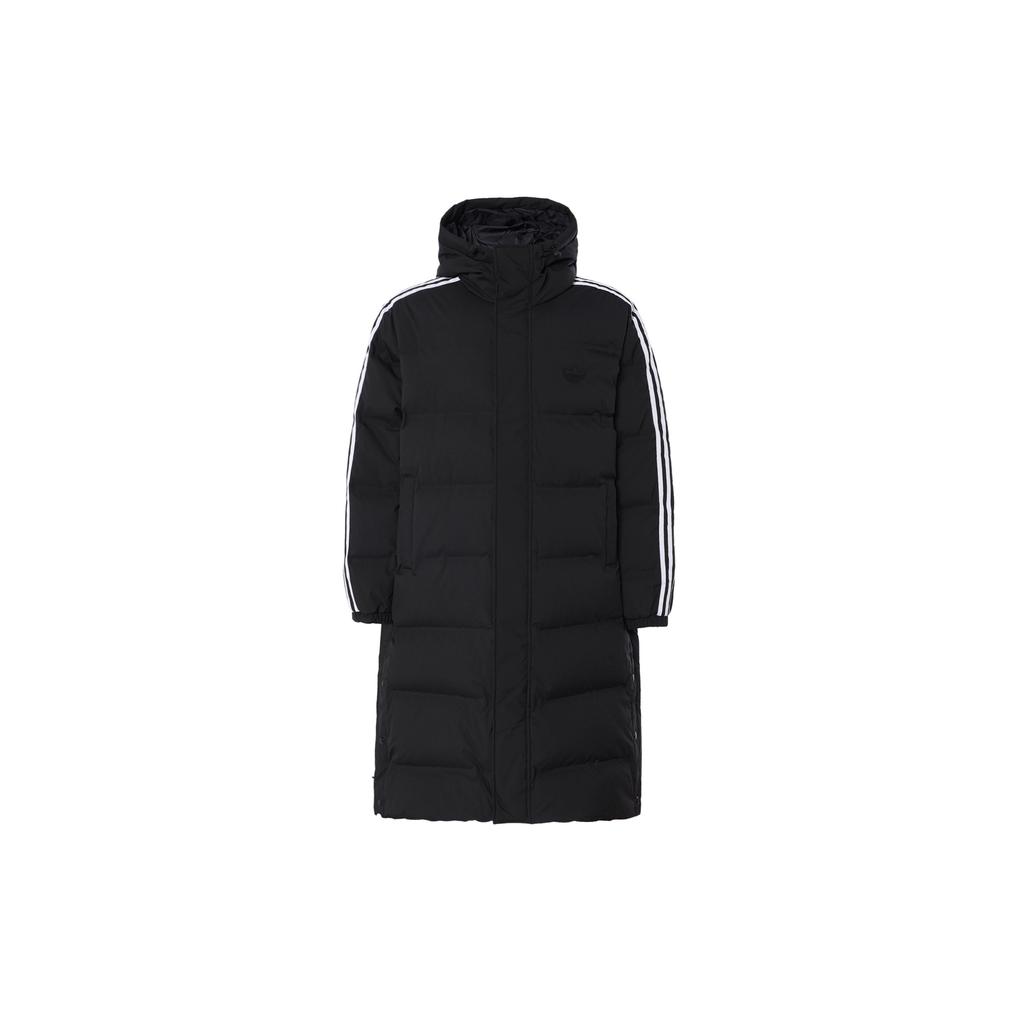 Adidas Originals Warm Windproof Zipper Long Sleeve Down Jacket Men Jacket Black JD3749