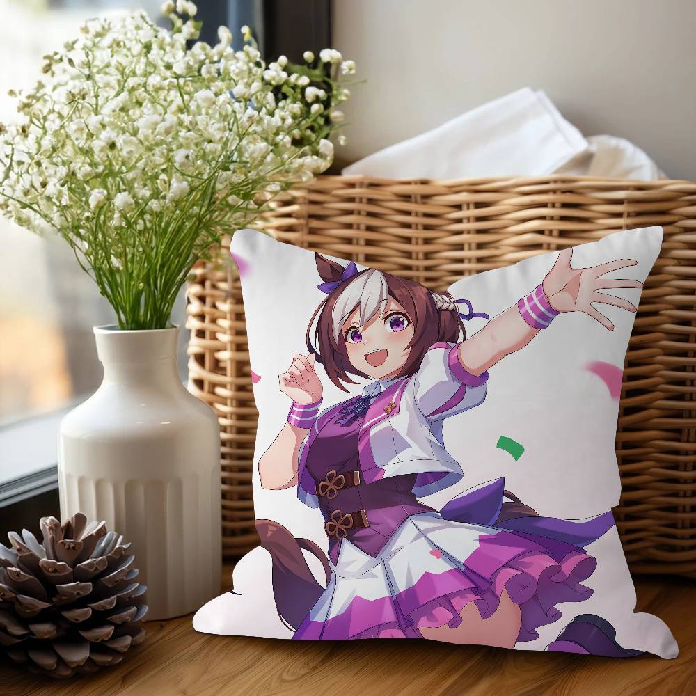 

Аниме Ума-Мусуме-Претти-Дерби Спешл Уик Кленовая Дизайнерская Наволочка на Подушку Счастливый Осенний Урожай Декор Праздничный Декор Наволочка 16x16Inch