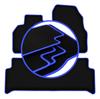 CARLUX-BLUE Car Mats For: Renault Scenic II Minivan (2003-2009)