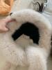 Thick Fleece Fox Ears Hat for Women Winter Scarf Set New Warm Face-lifting Red Army Cap